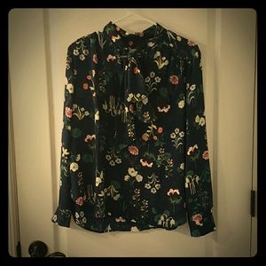 Ann Taylor LOFT Neck Tie Blouse